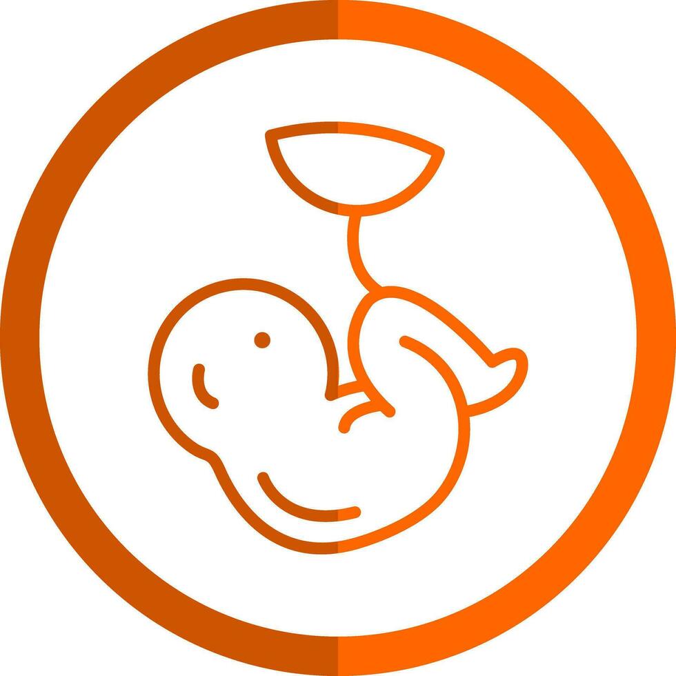 Fetus Vector Icon Design