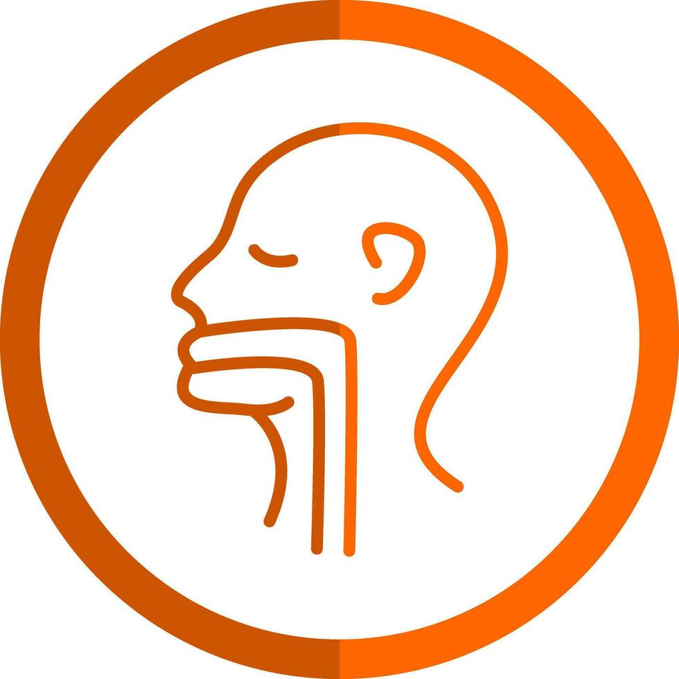 Throat Vector Icon Design