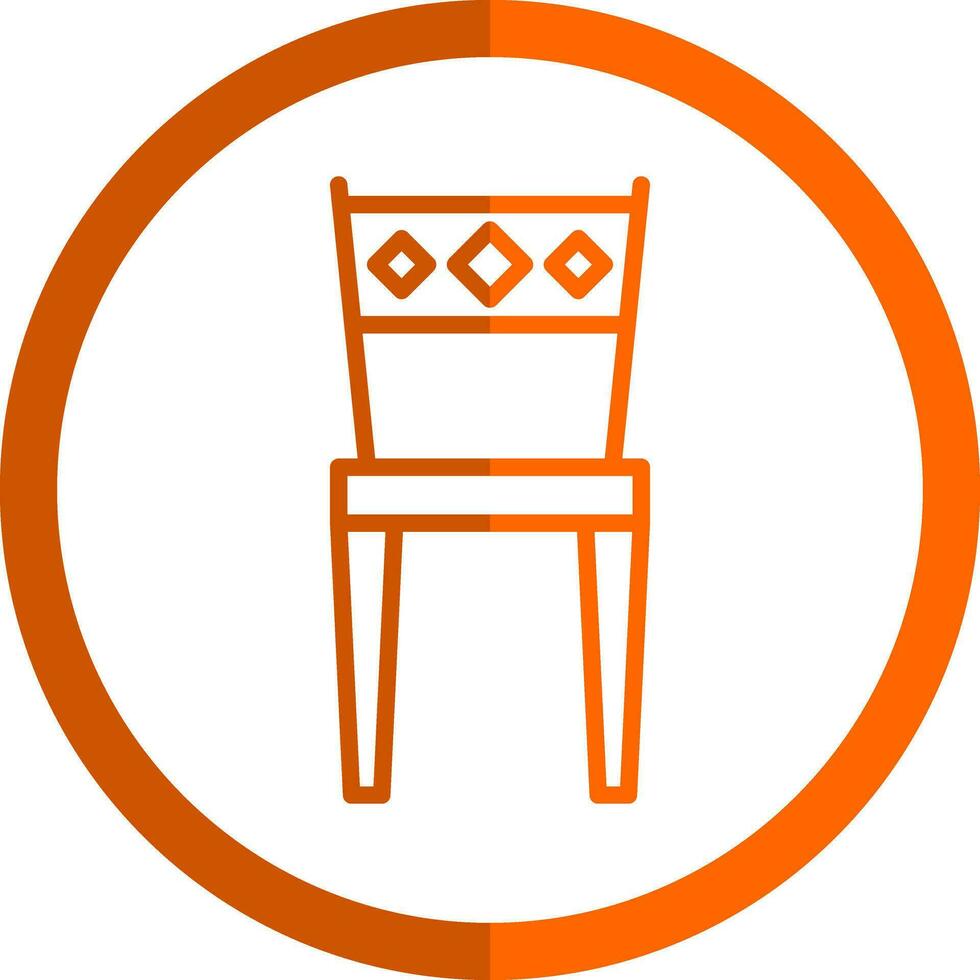 diseño de icono de vector de silla