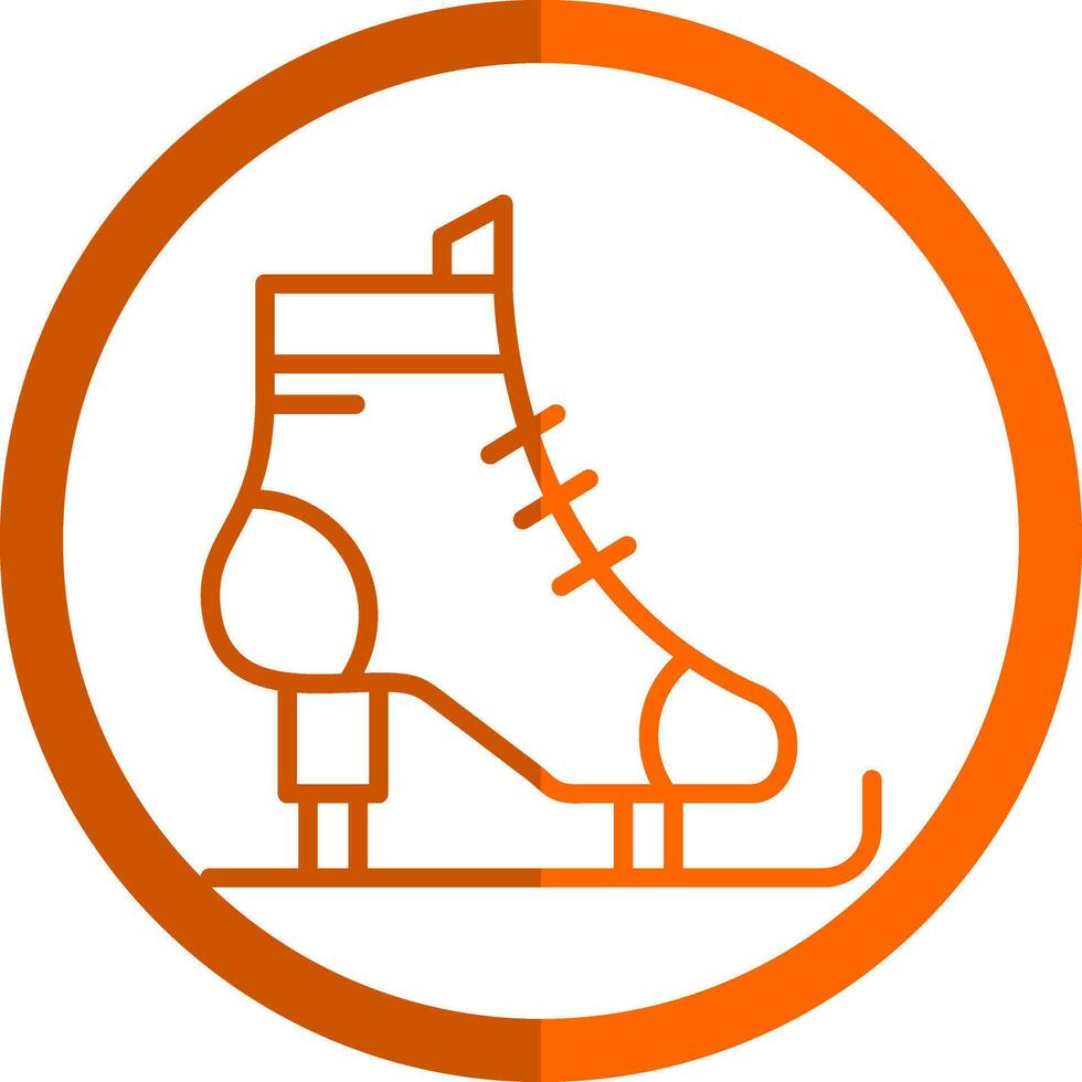 Ice skates Vector Icon Design