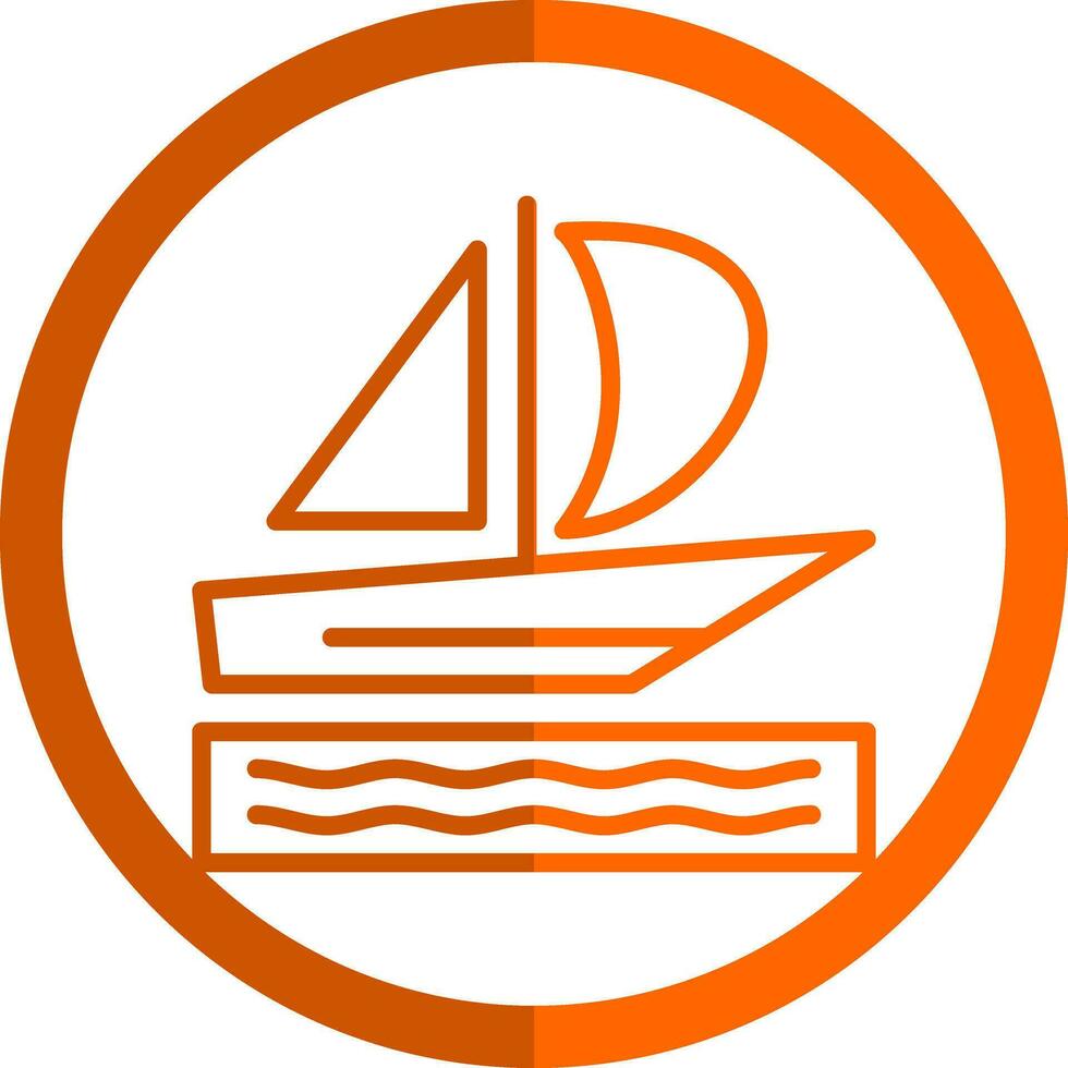 Silboat Vector Icon Design