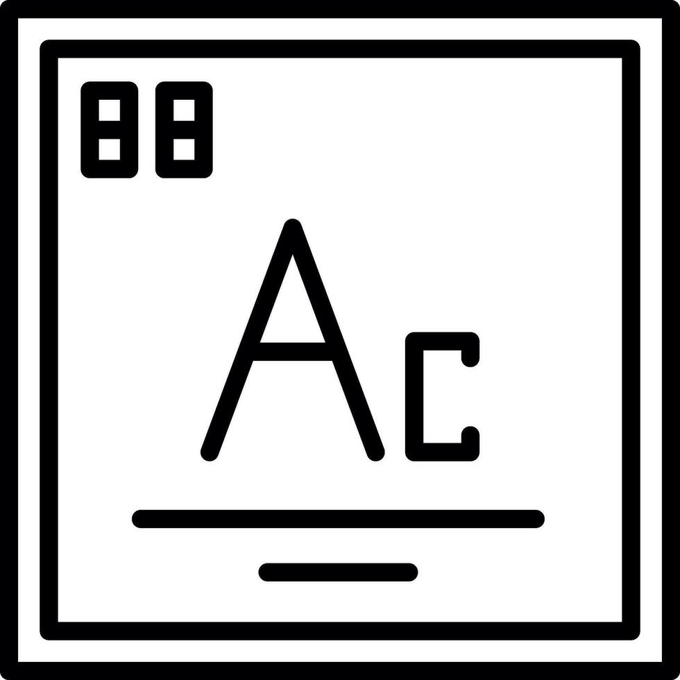 actinio vector icono diseño