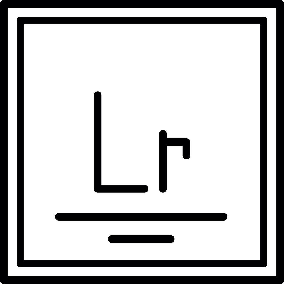 Lawrencium Vector Icon Design