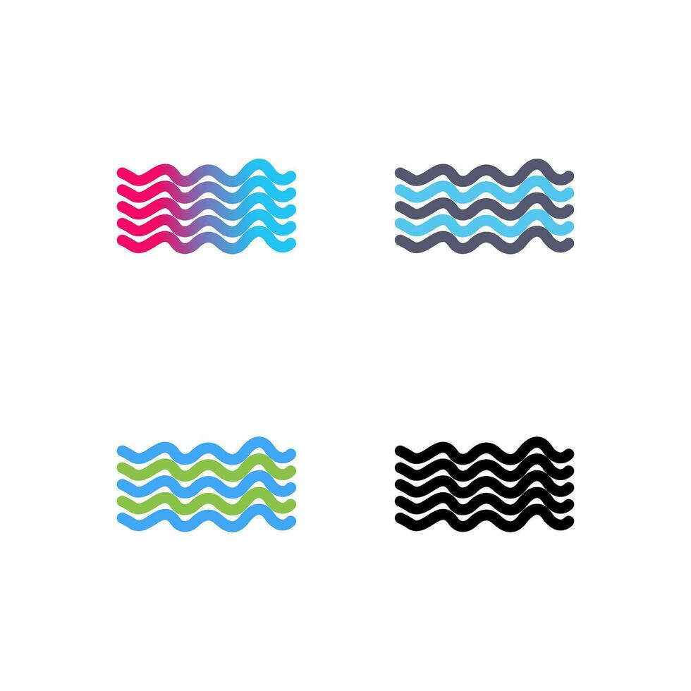 Magnetic Waves Vector Icon