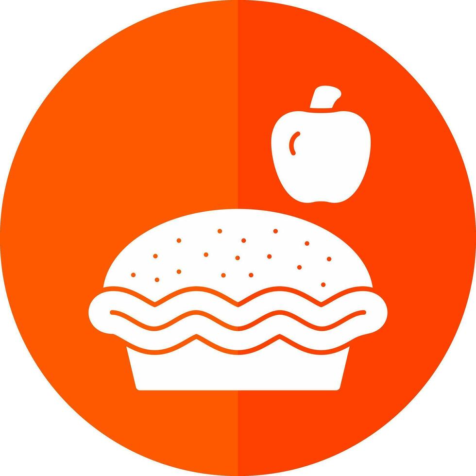 manzana tarta vector icono diseño