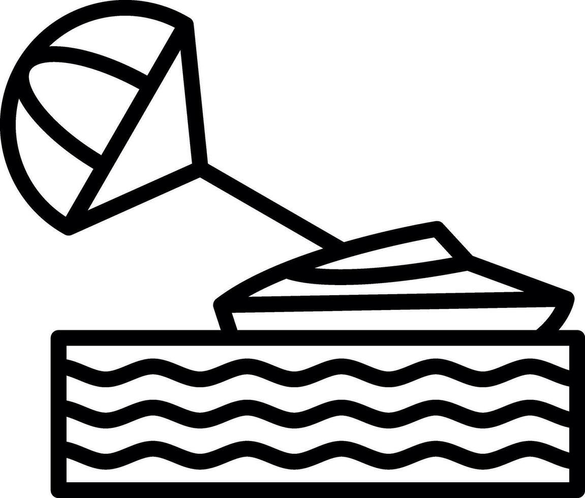 Parasailing Vector Icon Design