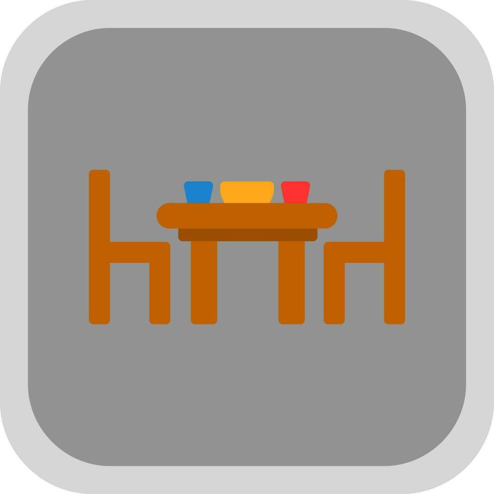 Dining table Vector Icon Design