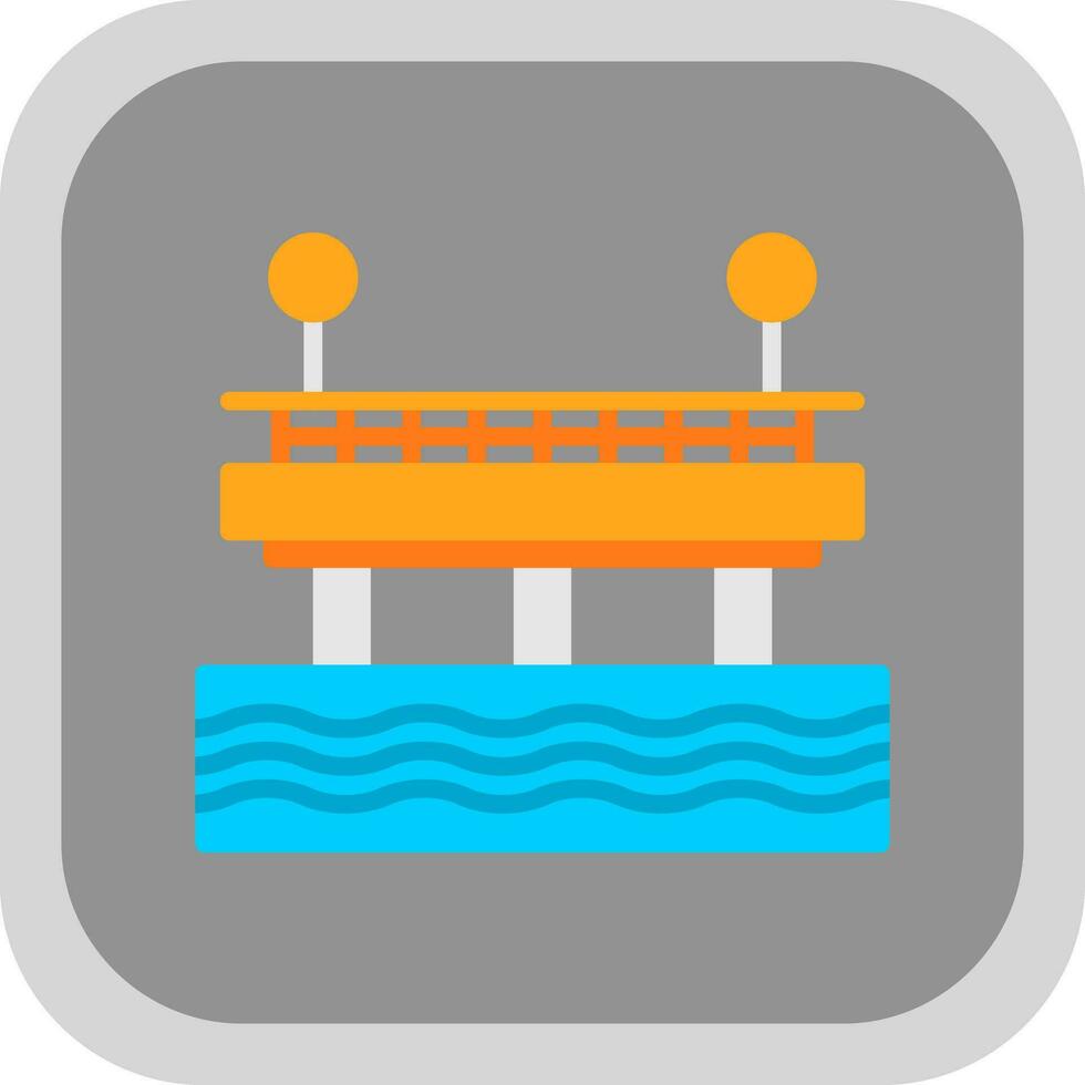 diseño de icono de vector de muelle