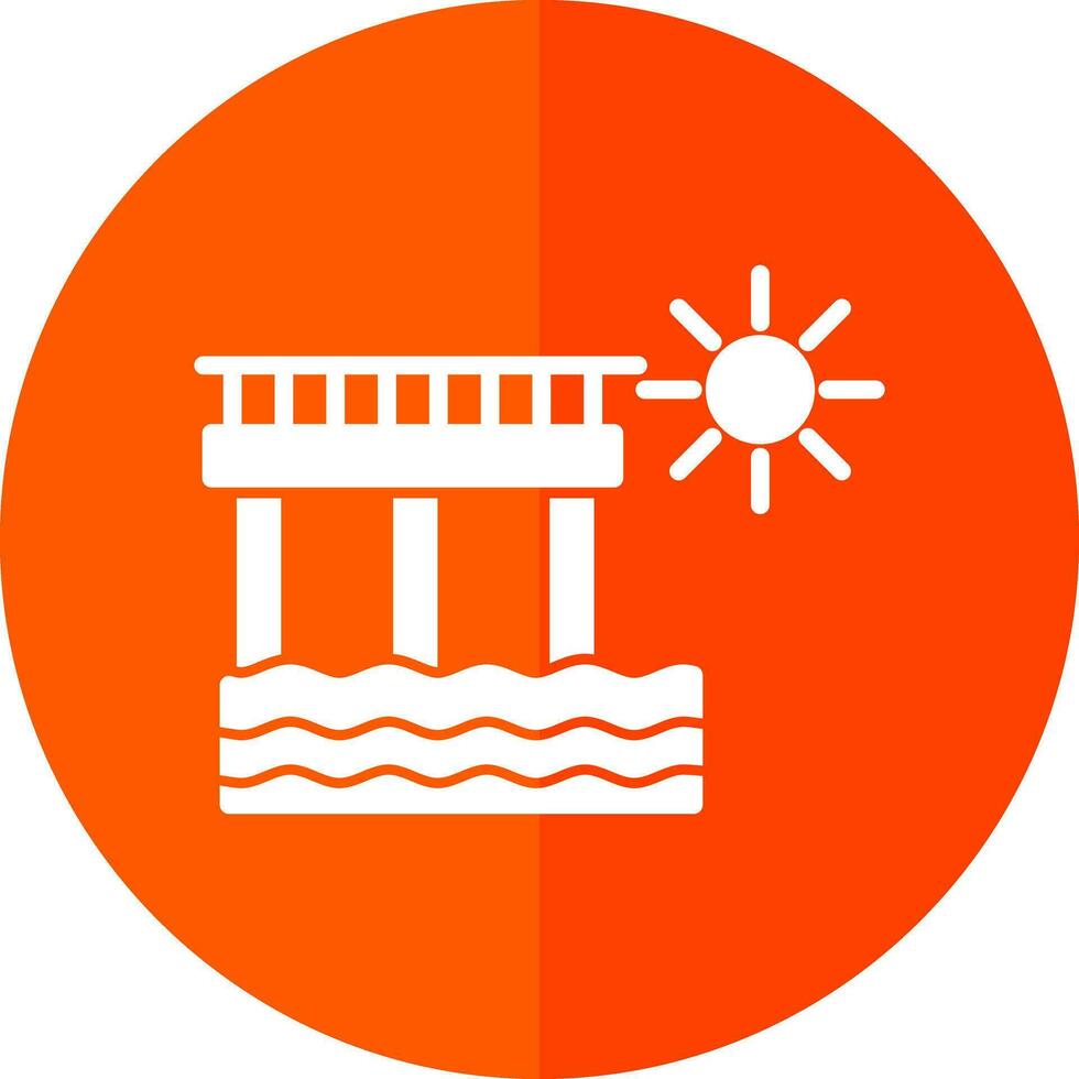 diseño de icono de vector de muelle