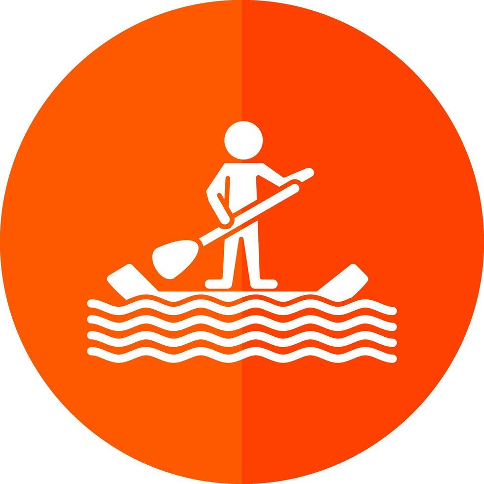 Paddle surf Vector Icon Design