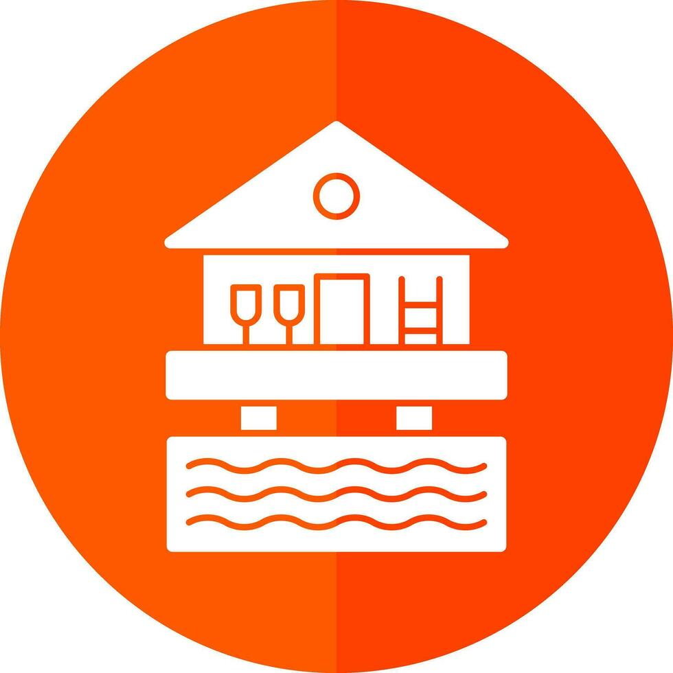 Beach hut Vector Icon Design