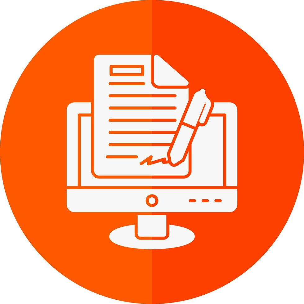 Digital signature Vector Icon Design