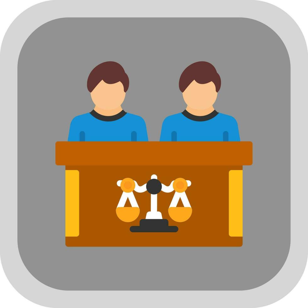 tribunal vector icono diseño