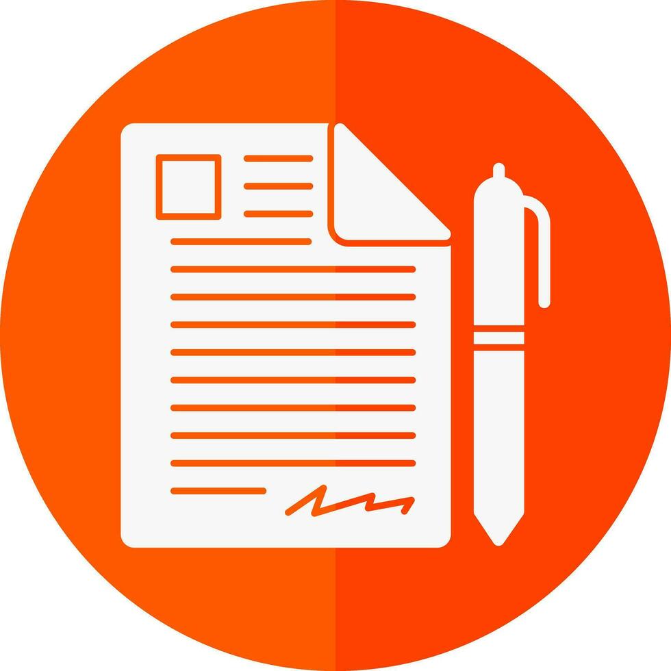 Contract Vector Icon Design