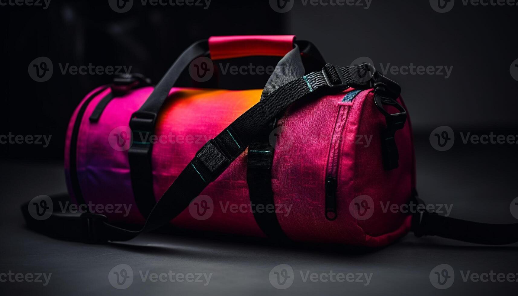 Adventure awaits with stylish luggage and backpacks generated by AI photo