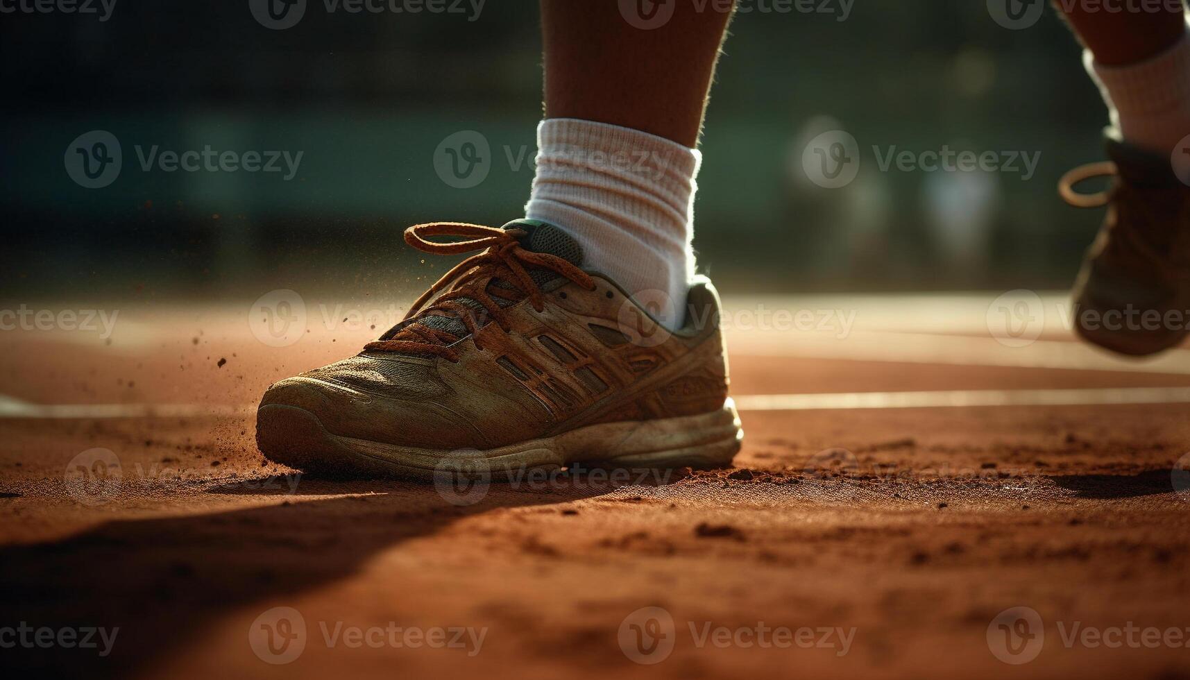 Muscular men jogging in sports clothing outdoors generated by AI photo