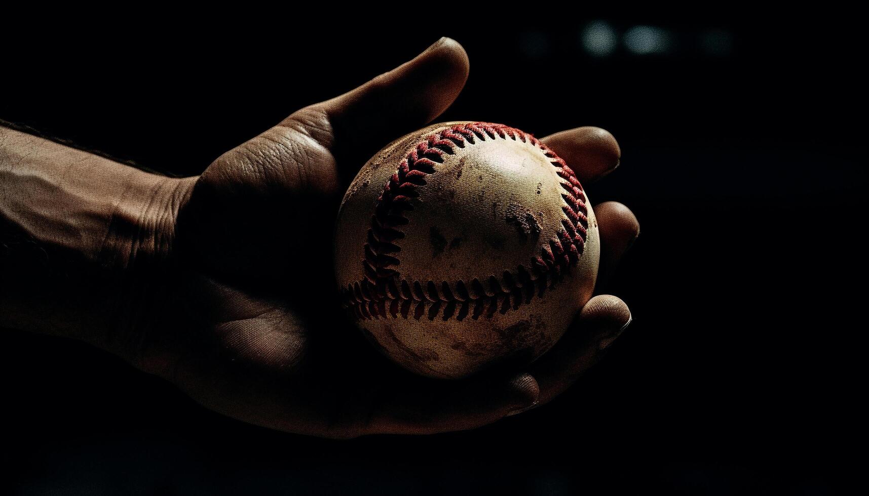 Competitive baseball team swinging for success at night generated by AI photo