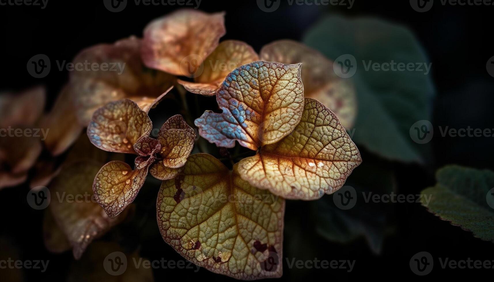 Vibrant hydrangea blossom in formal garden decor generated by AI photo