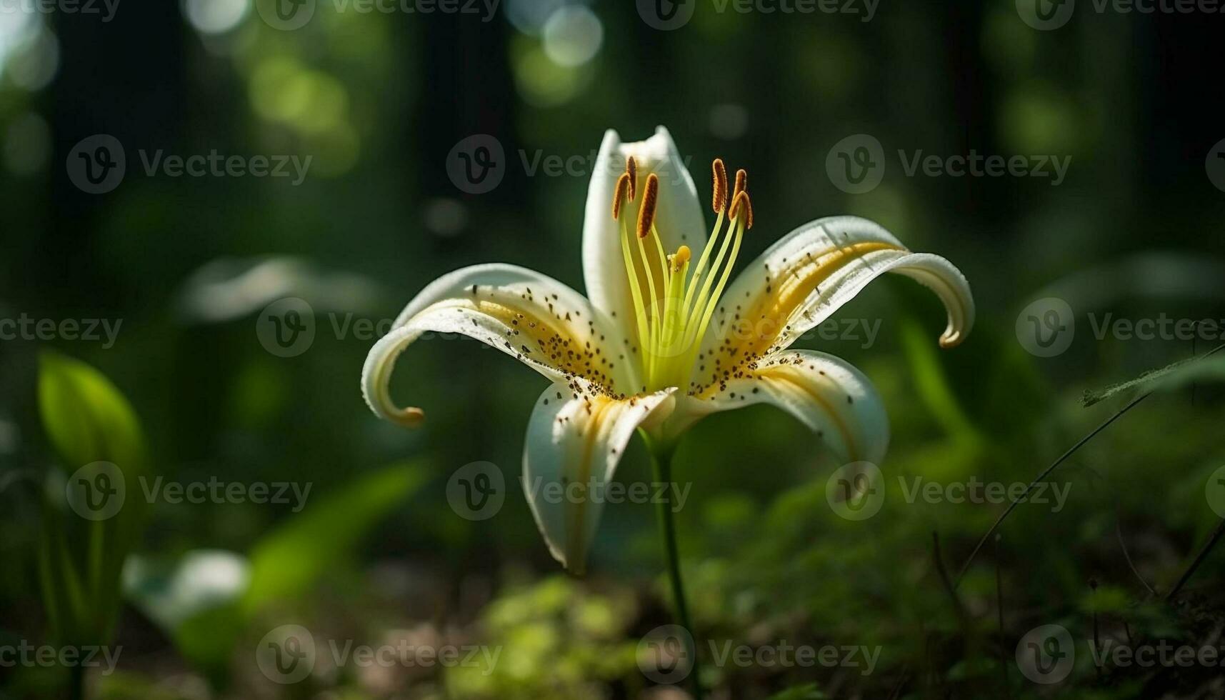 belleza en naturaleza soltero flor elegancia generado por ai foto