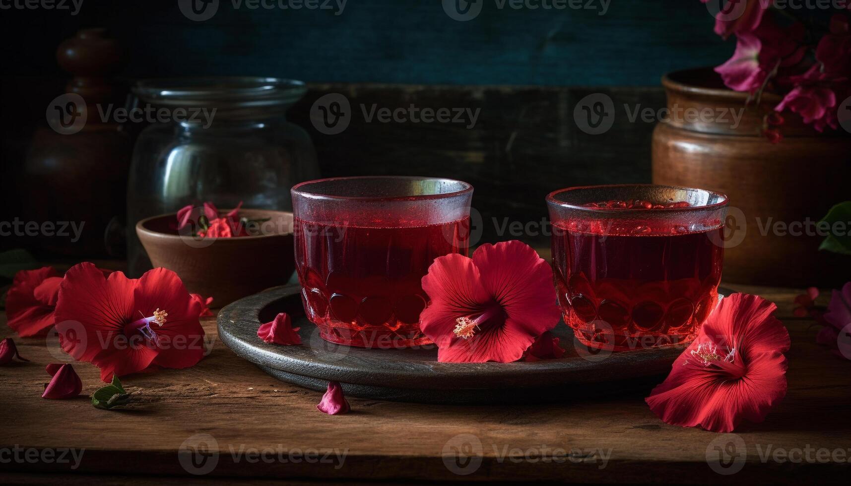Aromatherapy candle ignites relaxation in rustic domestic room generated by AI photo