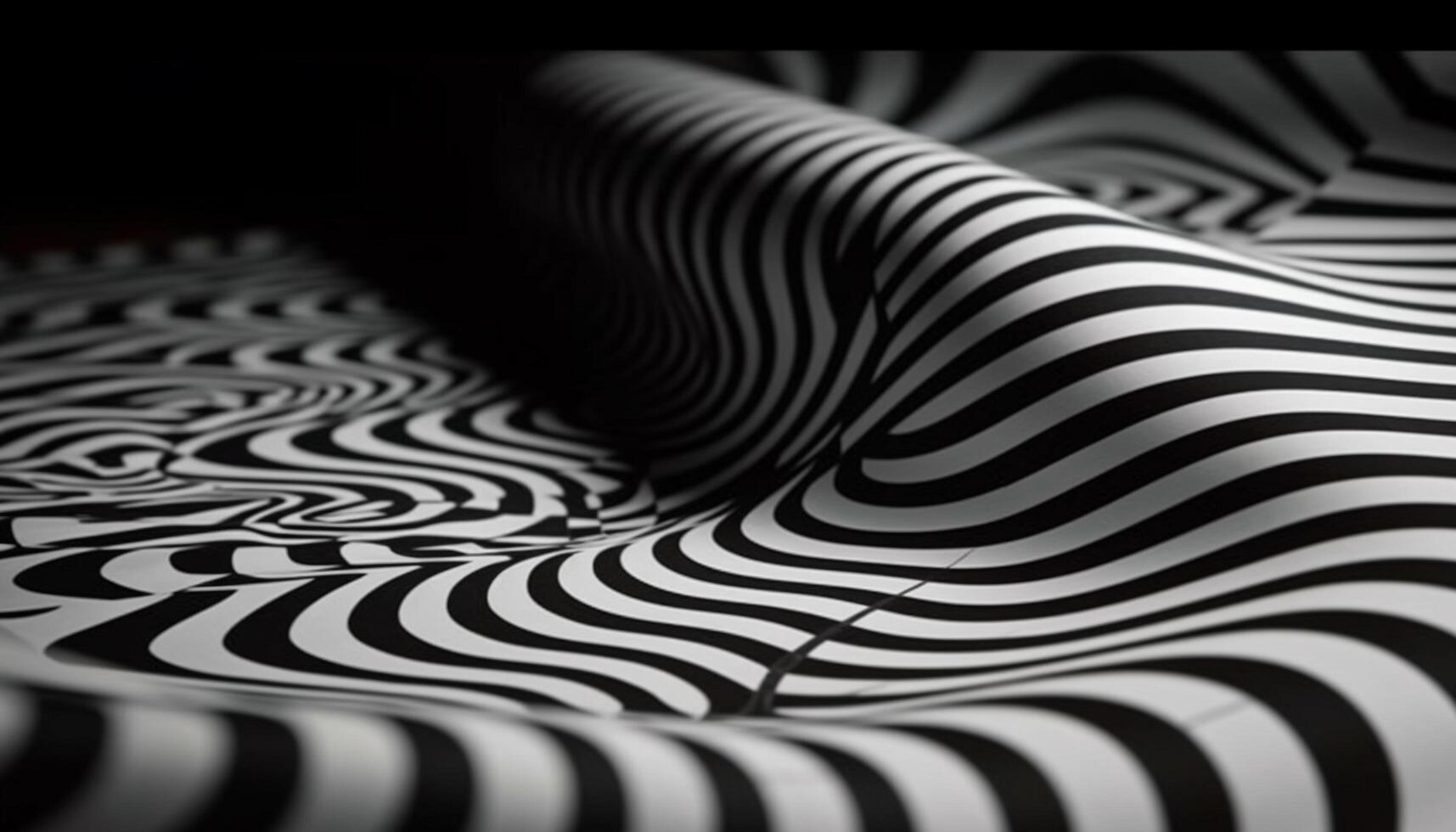 A creates a swirling wave pattern generated by AI photo