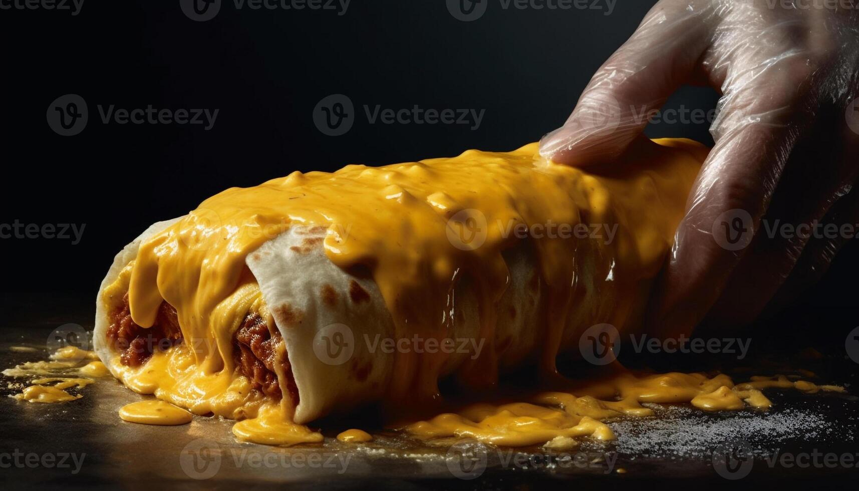 recién horneado dulce strudel, Listo a comer generado por ai foto