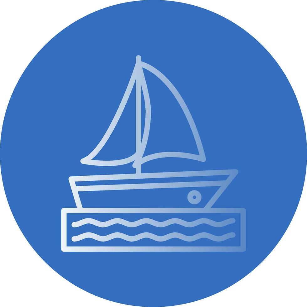 Catamaran Vector Icon Design