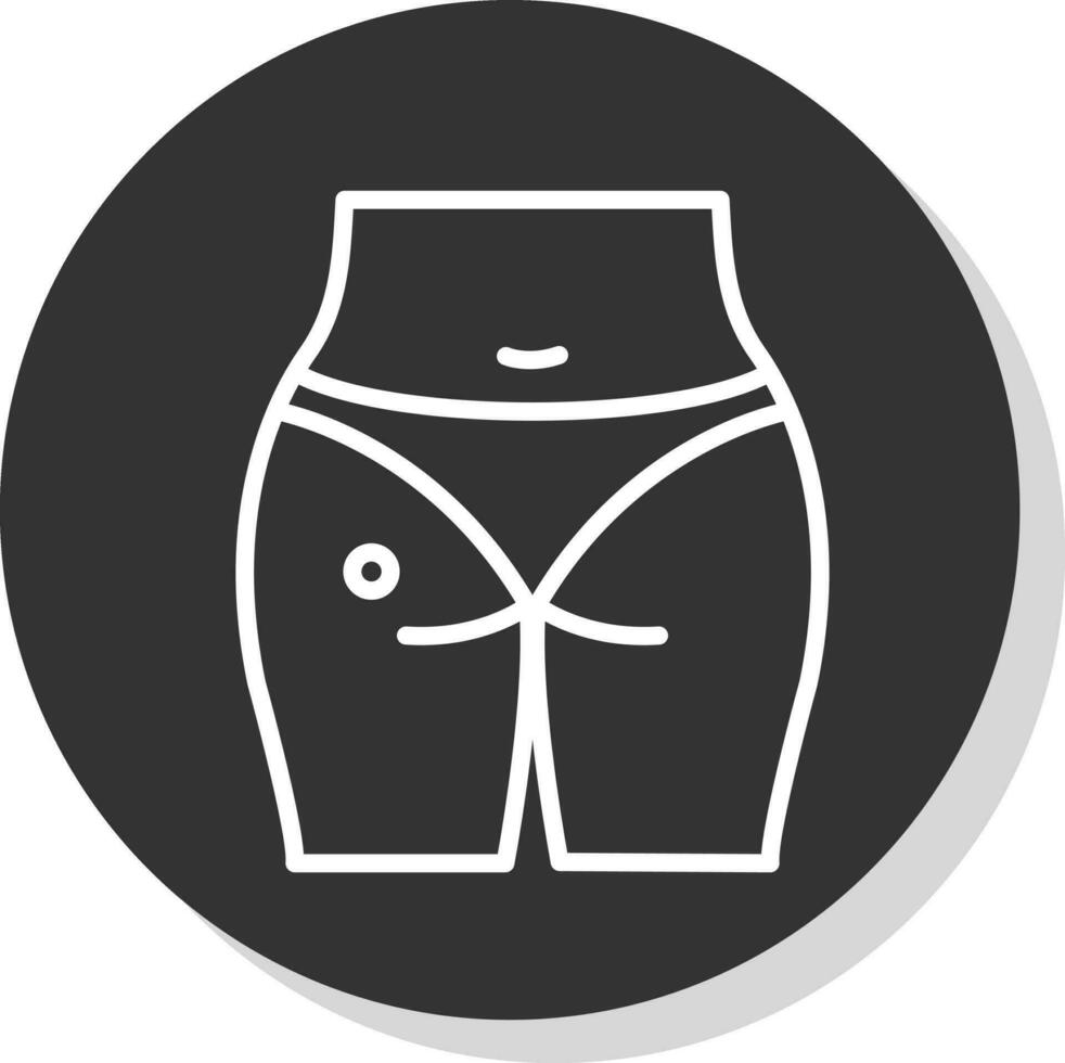 Buttocks Vector Icon Design