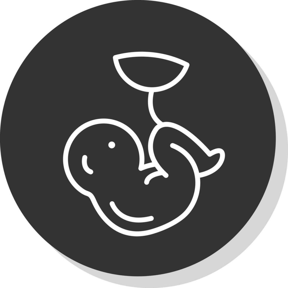 Fetus Vector Icon Design
