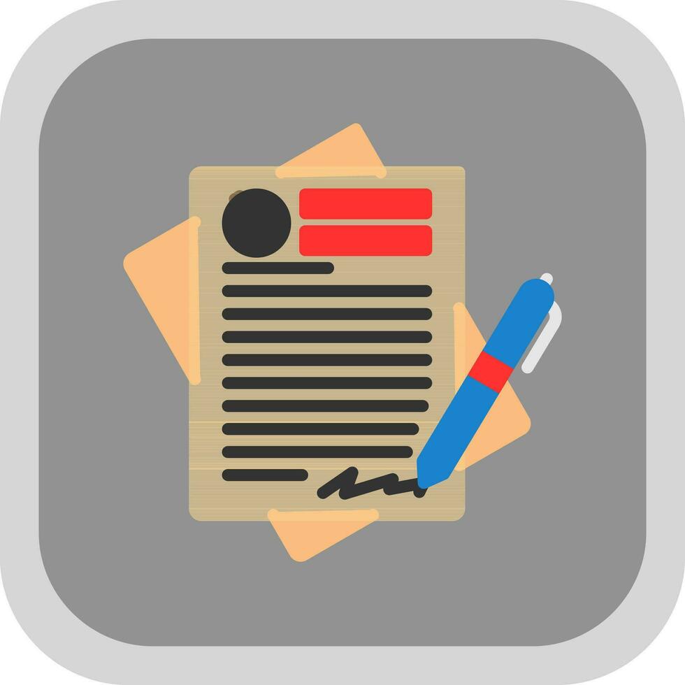 Contract Vector Icon Design