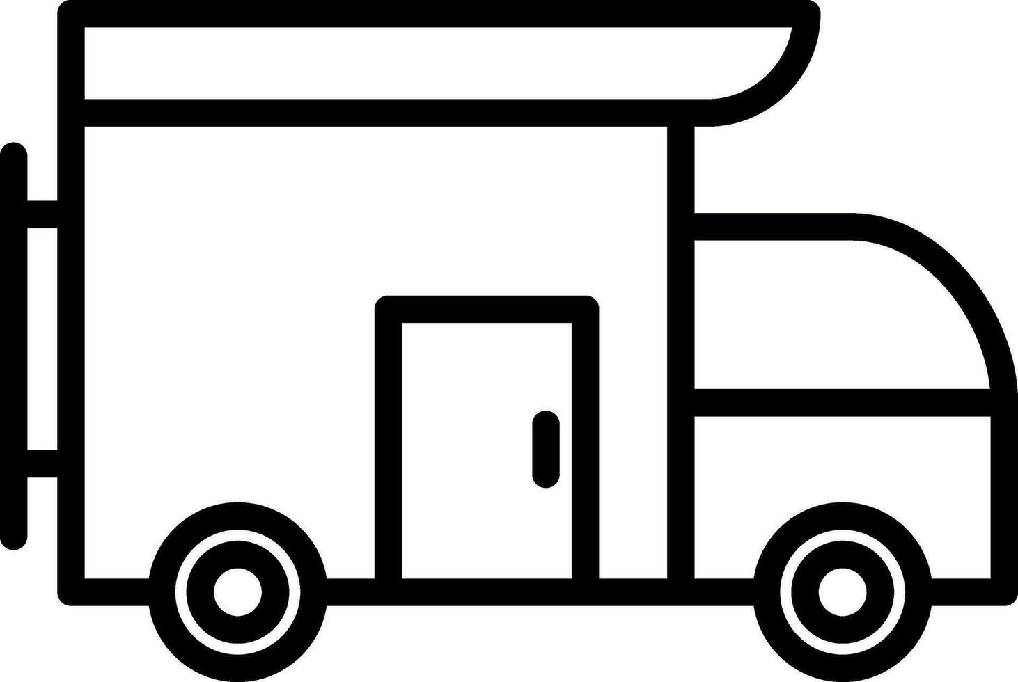 Camper van Vector Icon Design