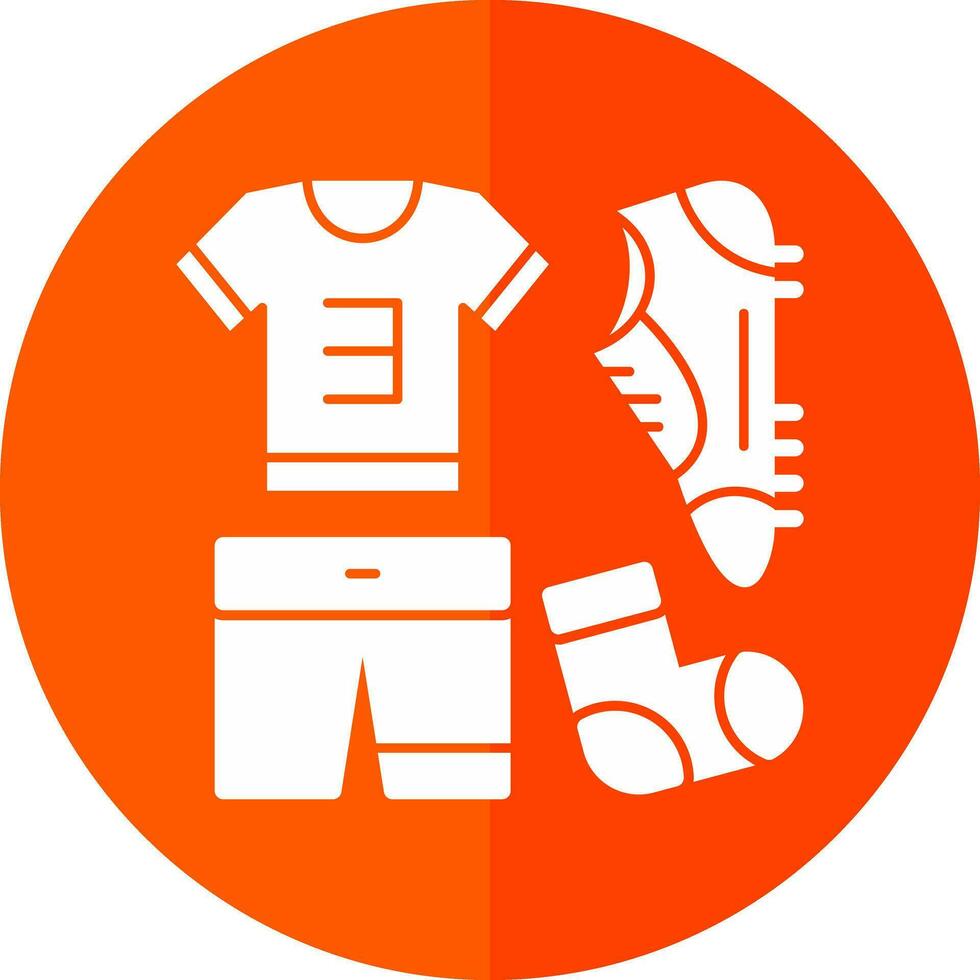 Football uniform Vector Icon Design