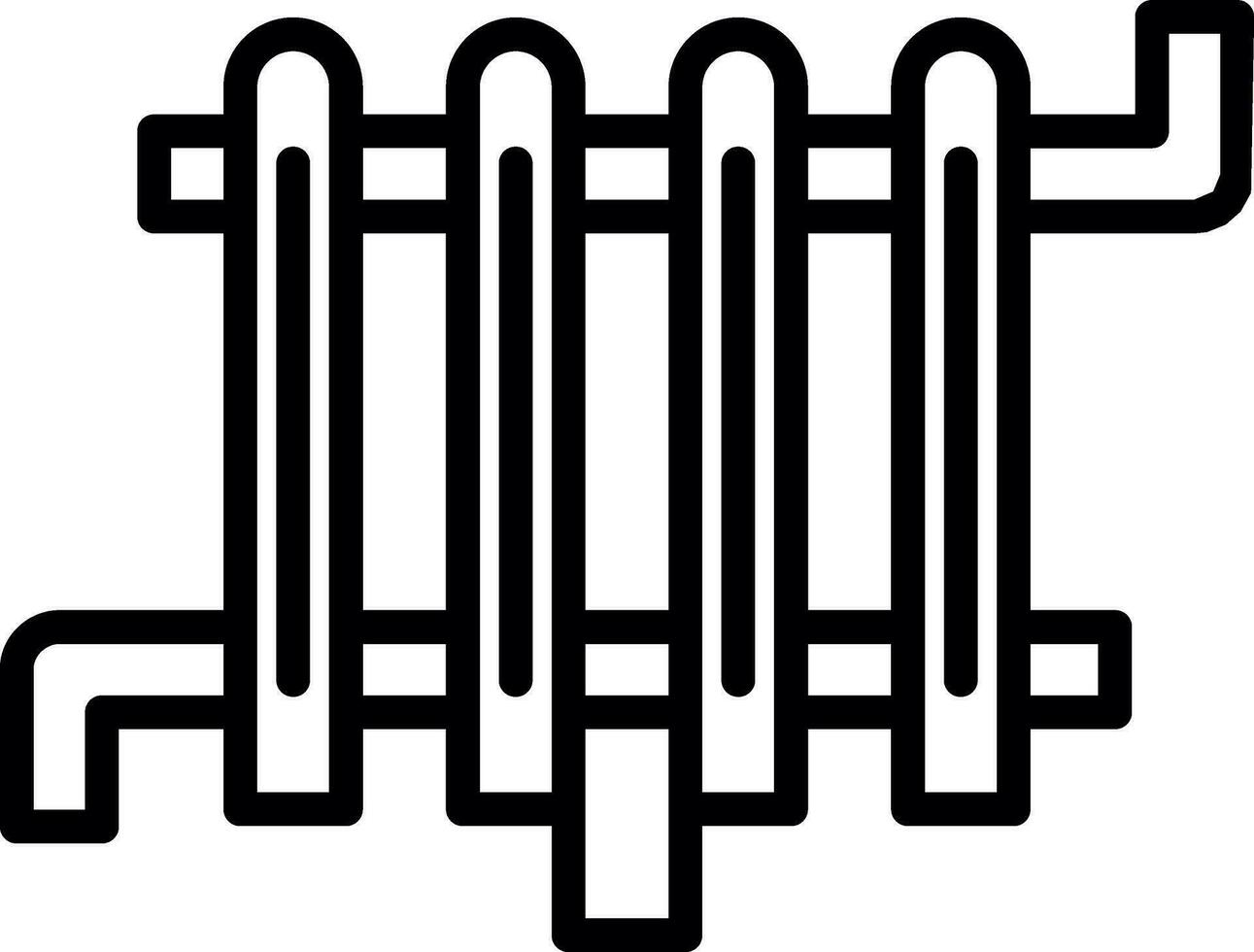 Radiator Vector Icon Design