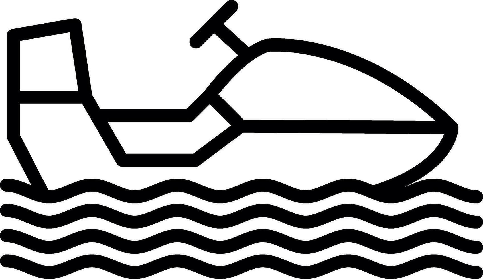 Snowmobile Vector Icon Design