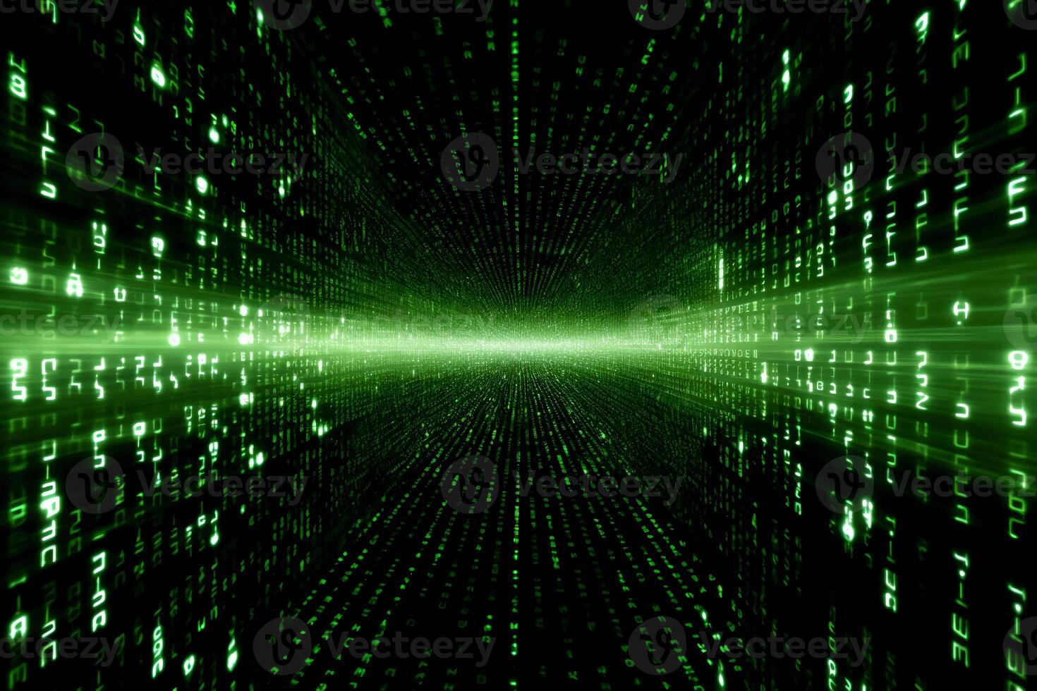 Matrix binary code background. photo