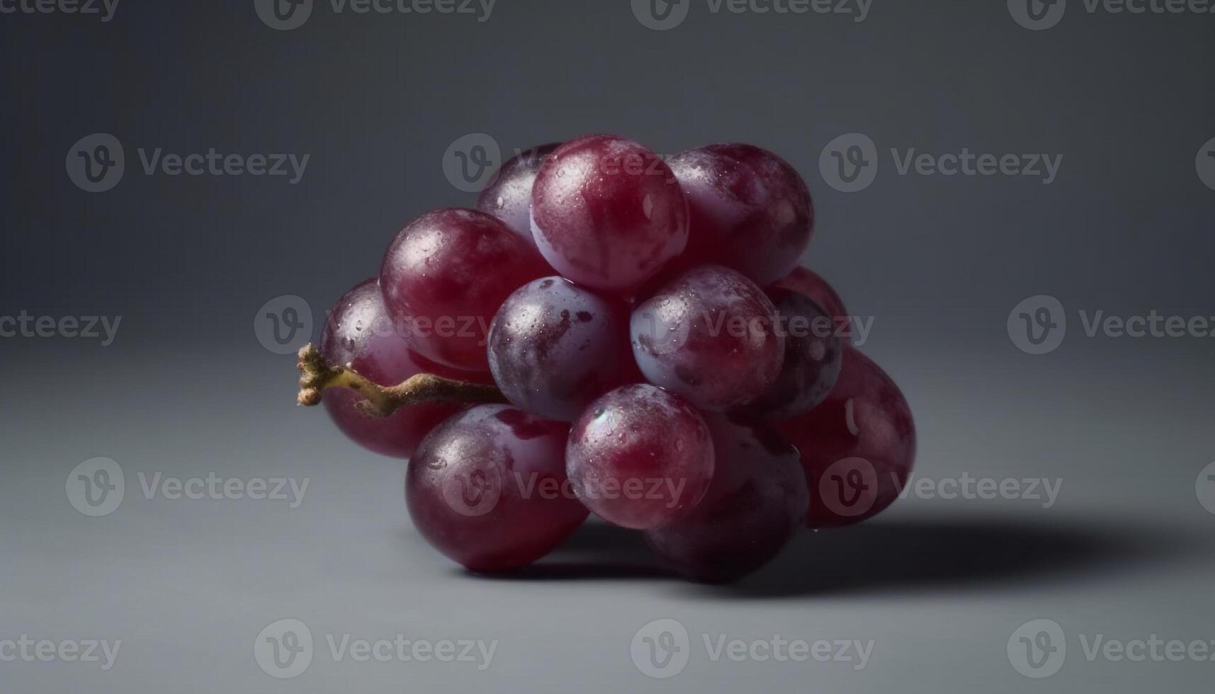 Juicy ripe grape bunch, a sweet berry refreshment for healthy eating generated by AI photo