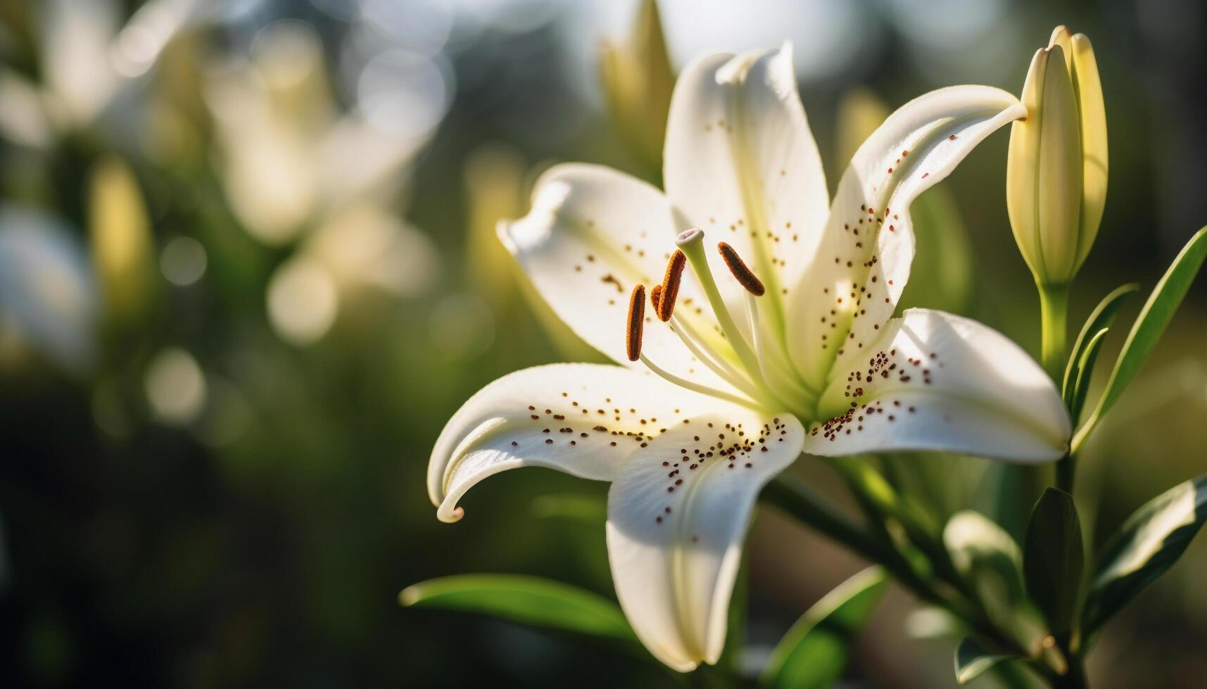 natural belleza en un soltero flor elegancia y frescura generado por ai foto