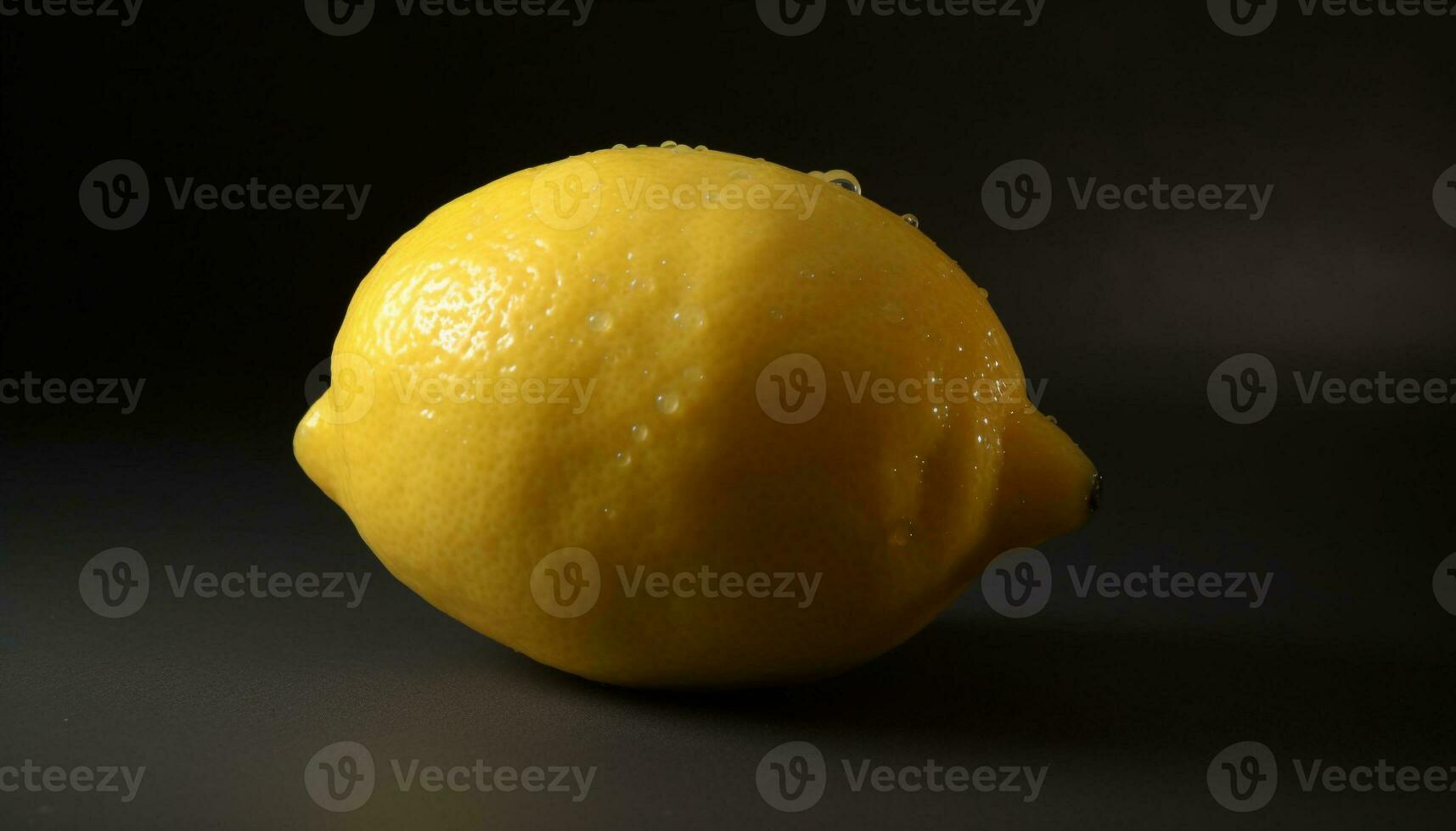 Juicy citrus slice, vibrant yellow, refreshing summer drink ingredient generated by AI photo