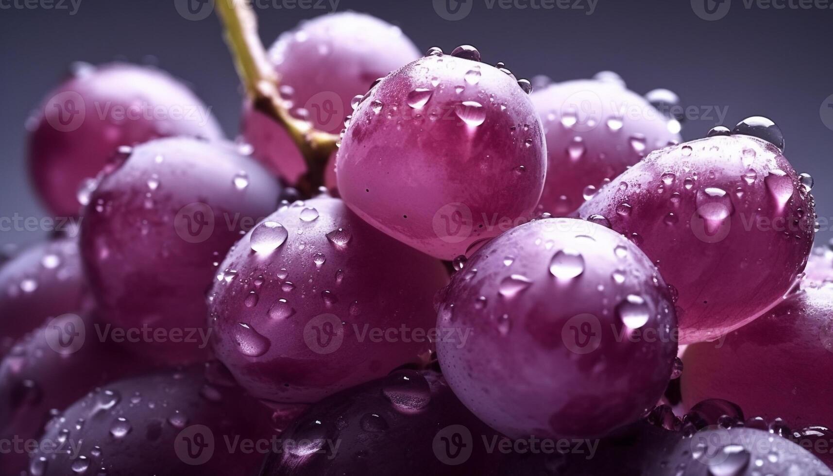 Juicy berry fruit reflects nature freshness in a macro close up generated by AI photo