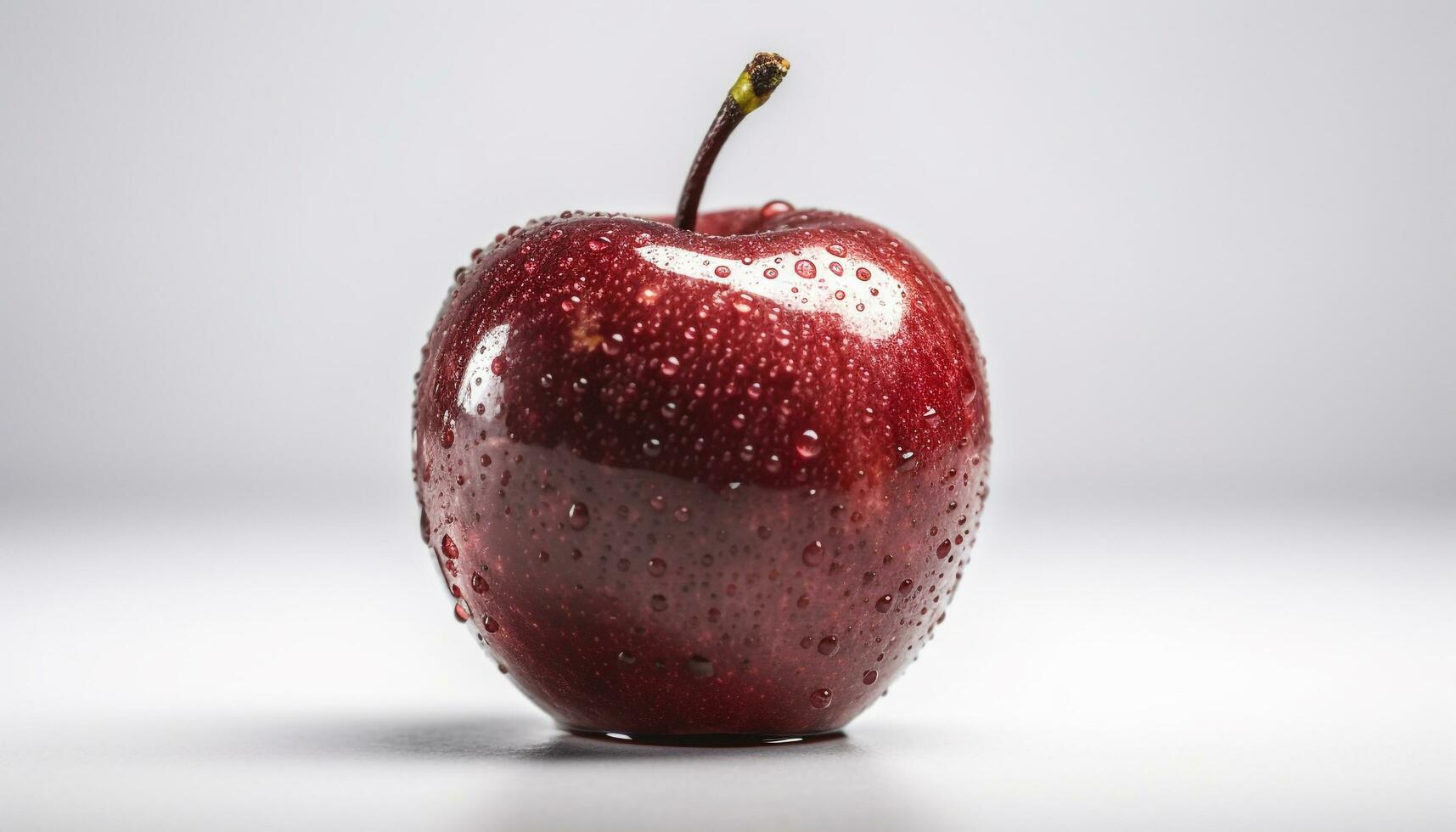 Juicy organic apple, ripe and fresh, perfect for healthy eating generated by AI photo