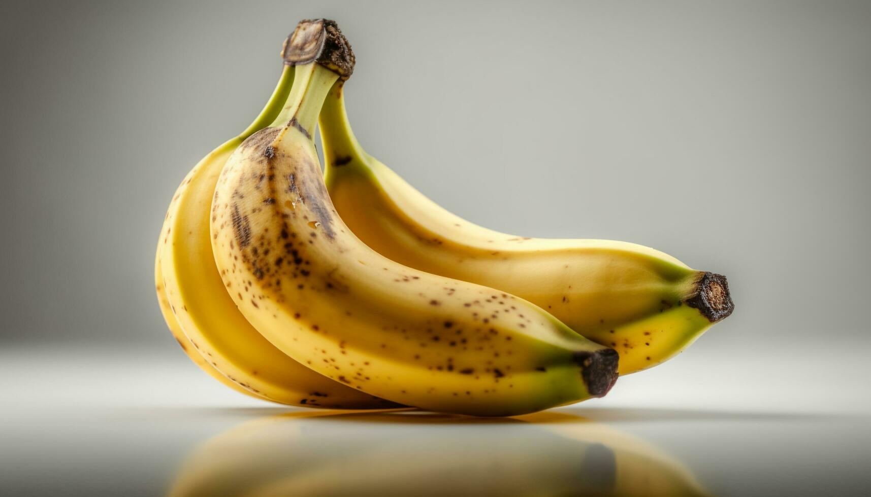 Fresco orgánico banana, un sano bocadillo para un vibrante estilo de vida generado por ai foto