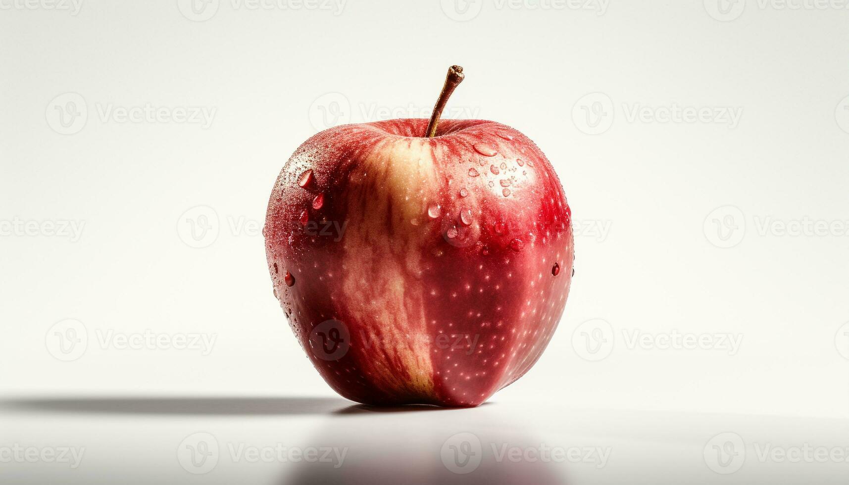 Juicy organic apple, a perfect snack for healthy lifestyles generated by AI photo