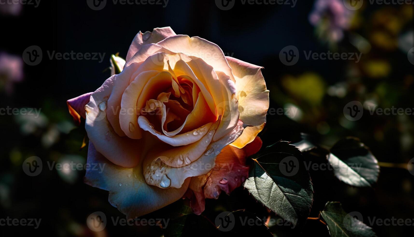 Vibrant yellow blossom symbolizes love and growth in nature beauty generated by AI photo