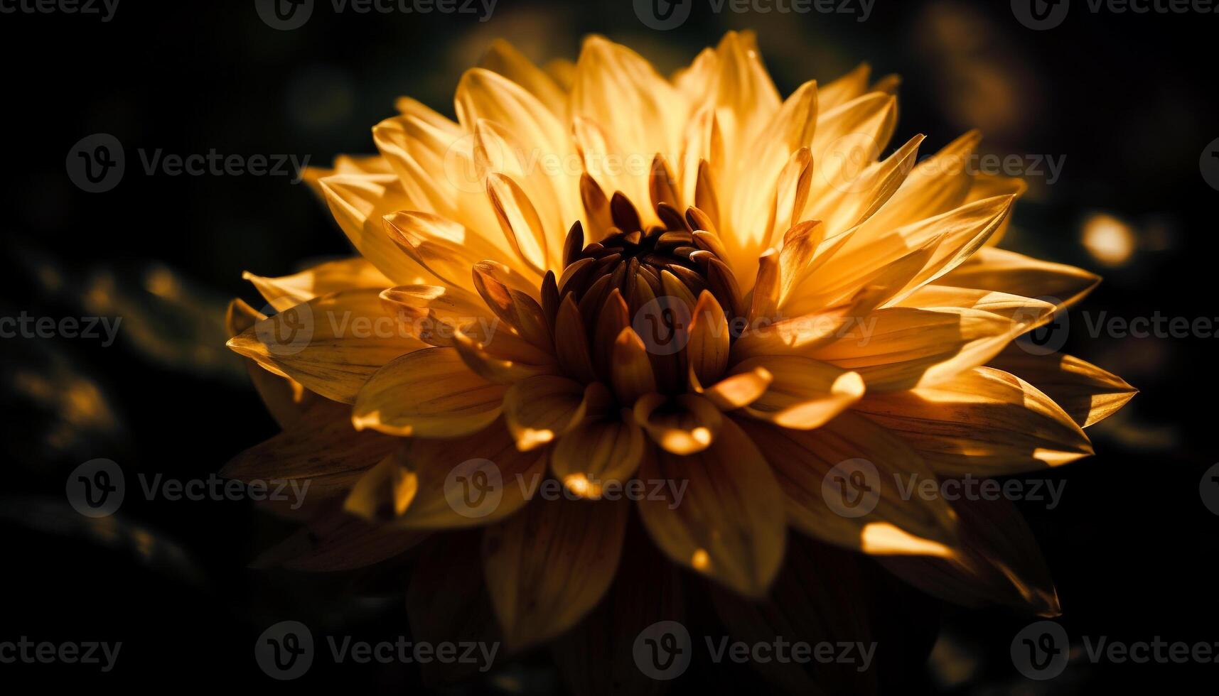 Vibrant yellow daisy, a symbol of beauty in nature growth generated by AI photo