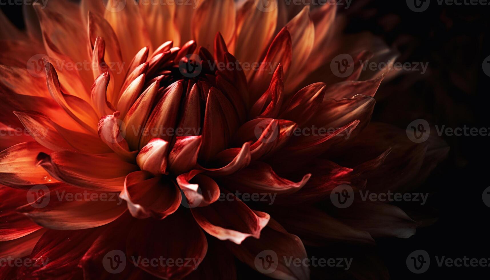 Vibrant yellow dahlia blossom, a gift of nature beauty generated by AI photo