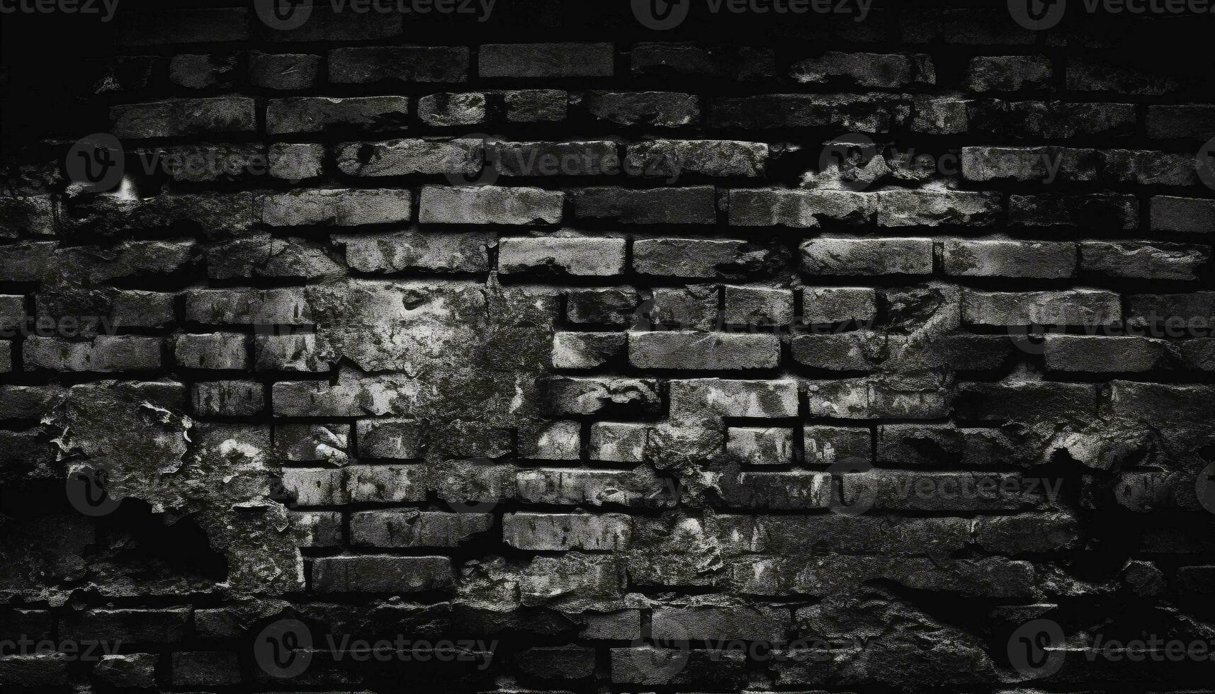 Abstract old fashioned brick wall with textured effect and weathered material generated by AI photo
