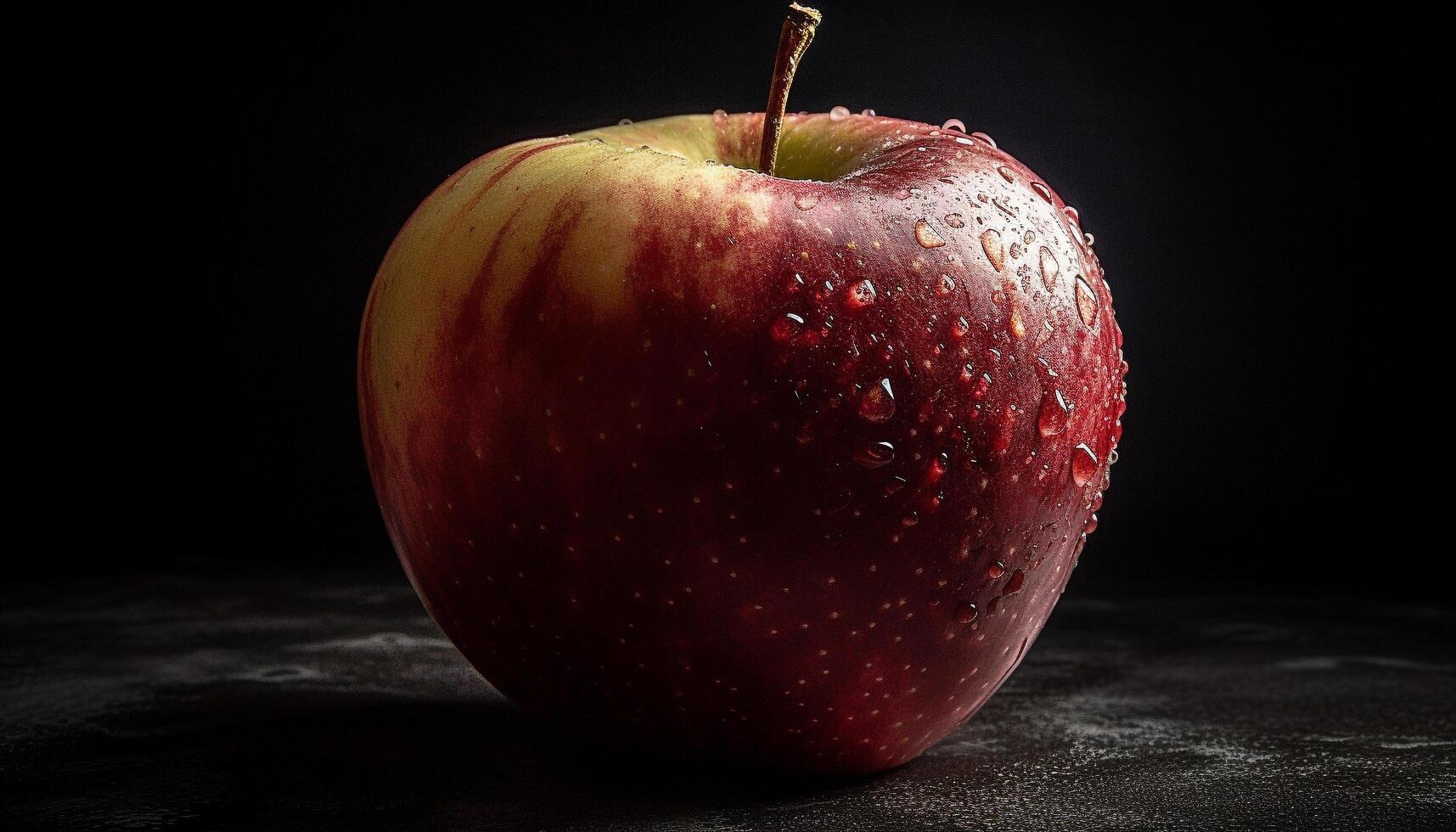 Juicy organic apple, a healthy snack for a vibrant lifestyle generated by AI photo