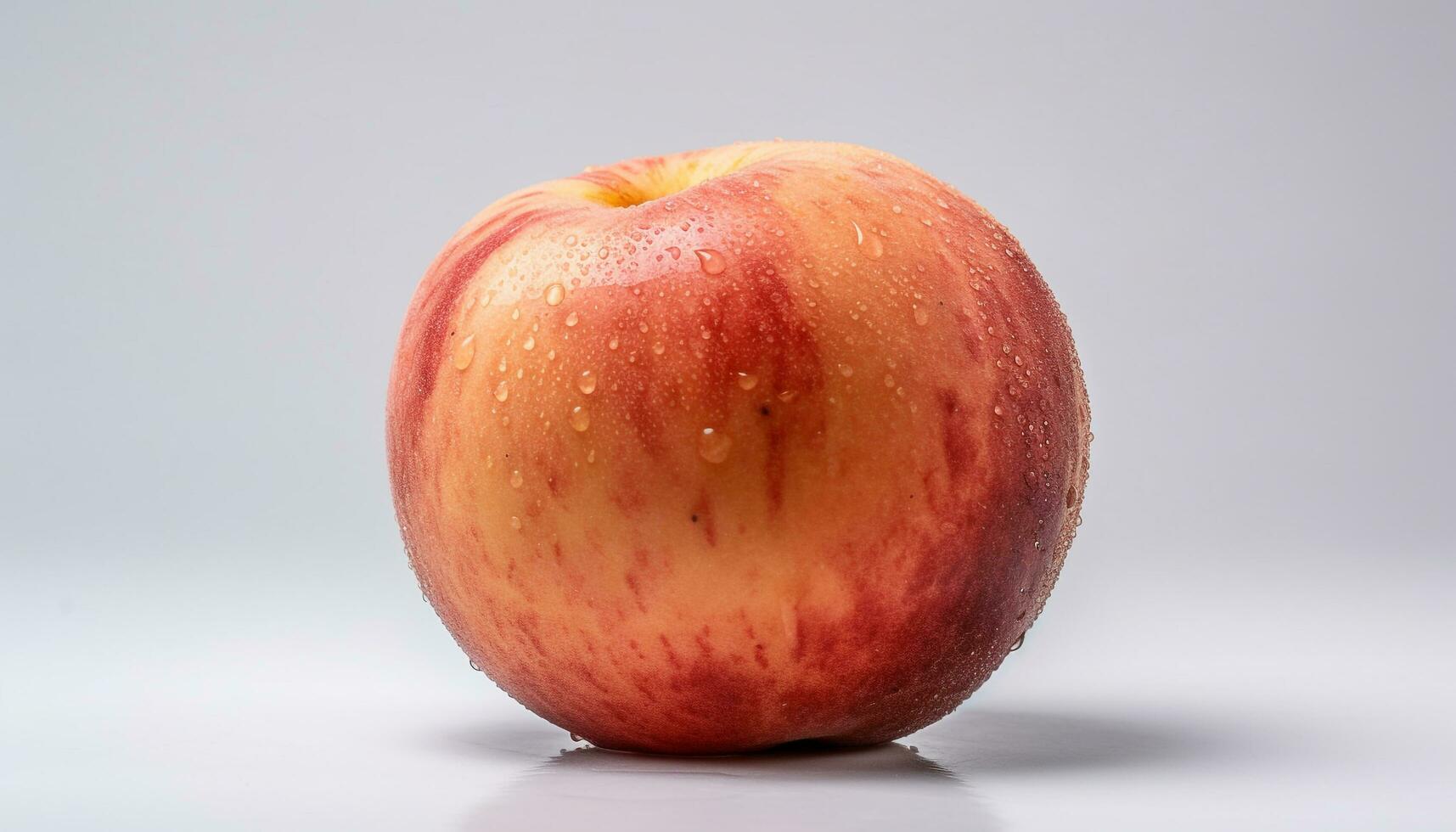 Fresh ripe apple, a healthy snack with vibrant colors generated by AI photo