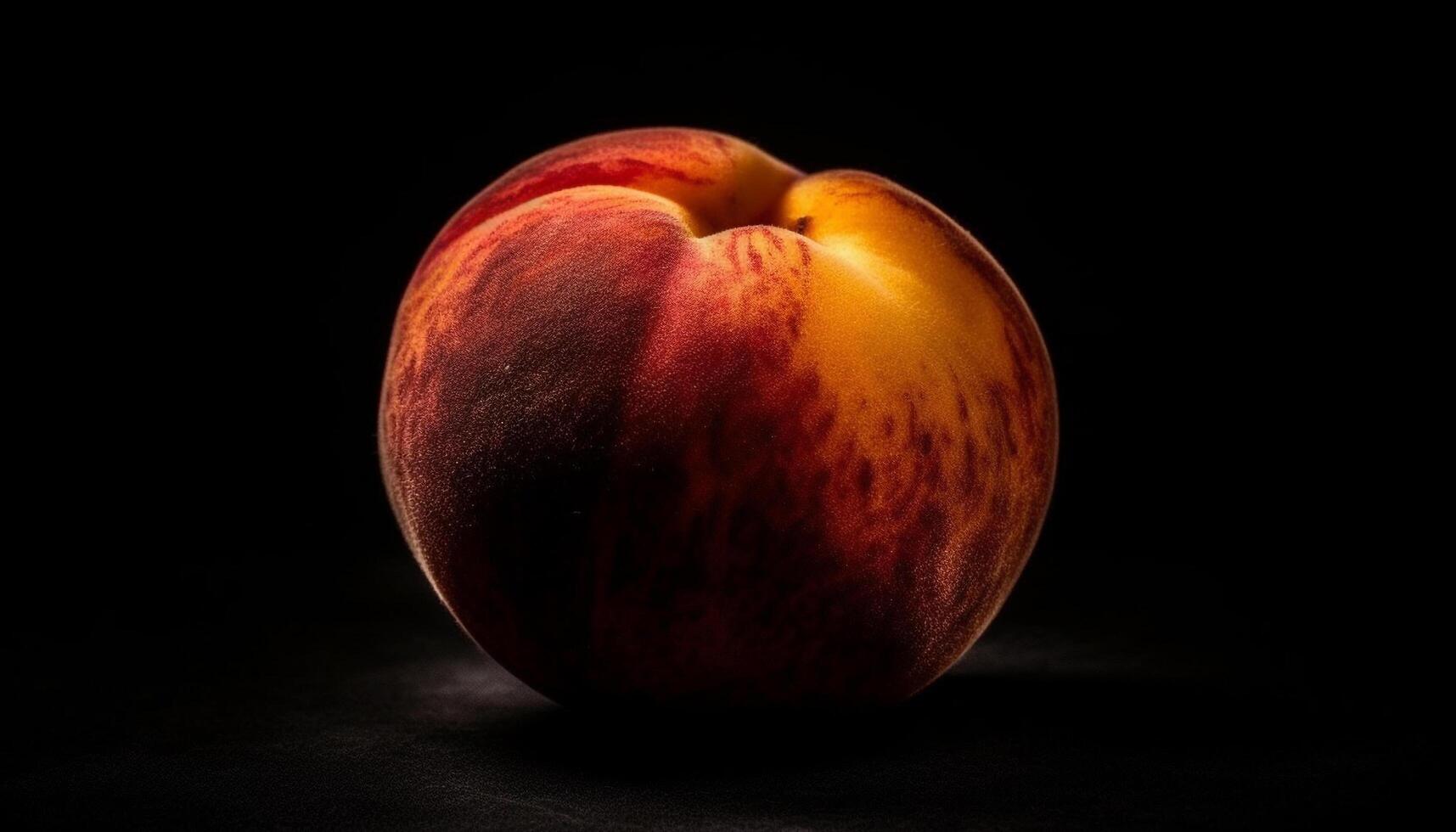 Juicy, ripe apple symbolizes healthy eating and vibrant summer colors generated by AI photo