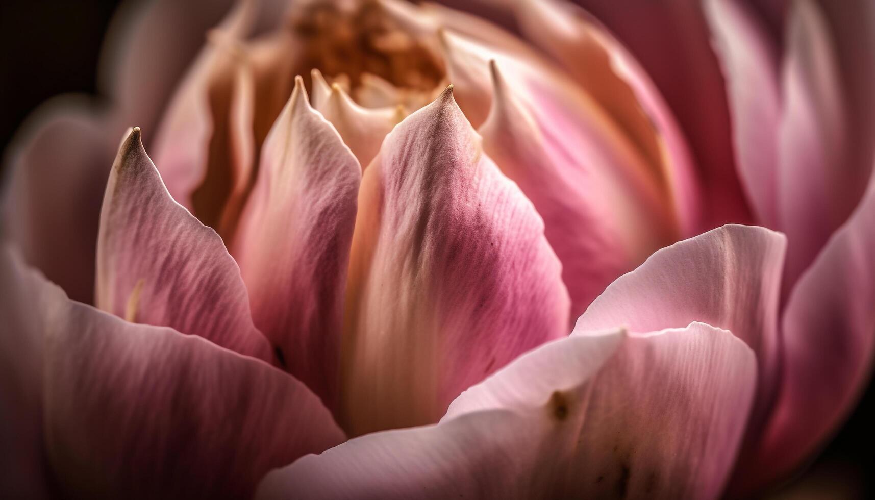 Vibrant pink and purple petals adorn single dahlia flower generated by AI photo